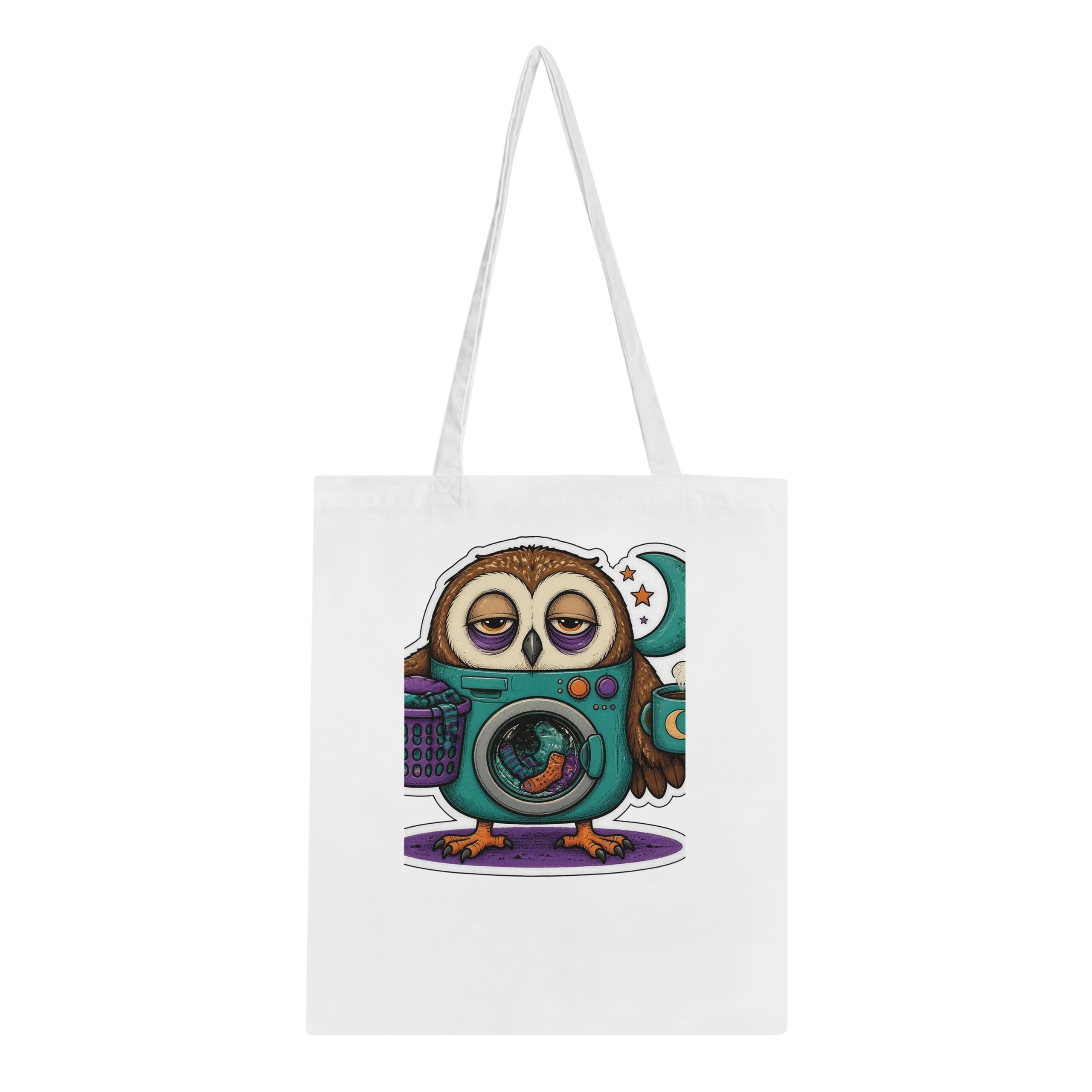 Night Shift Laundromat Tote Bag – Spinning since midnight.