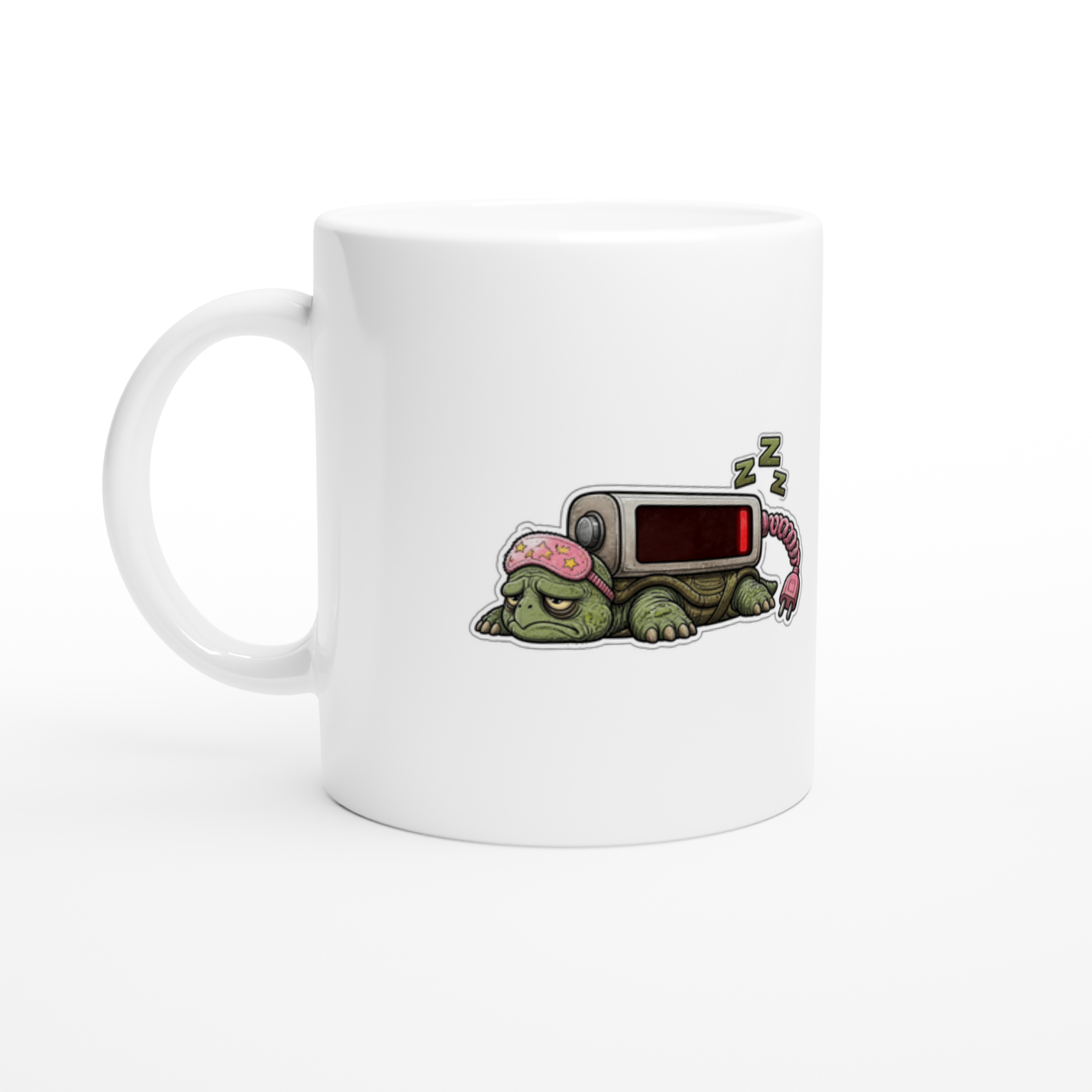 Low Battery Tortoise Mug – Charging. Do not disturb.