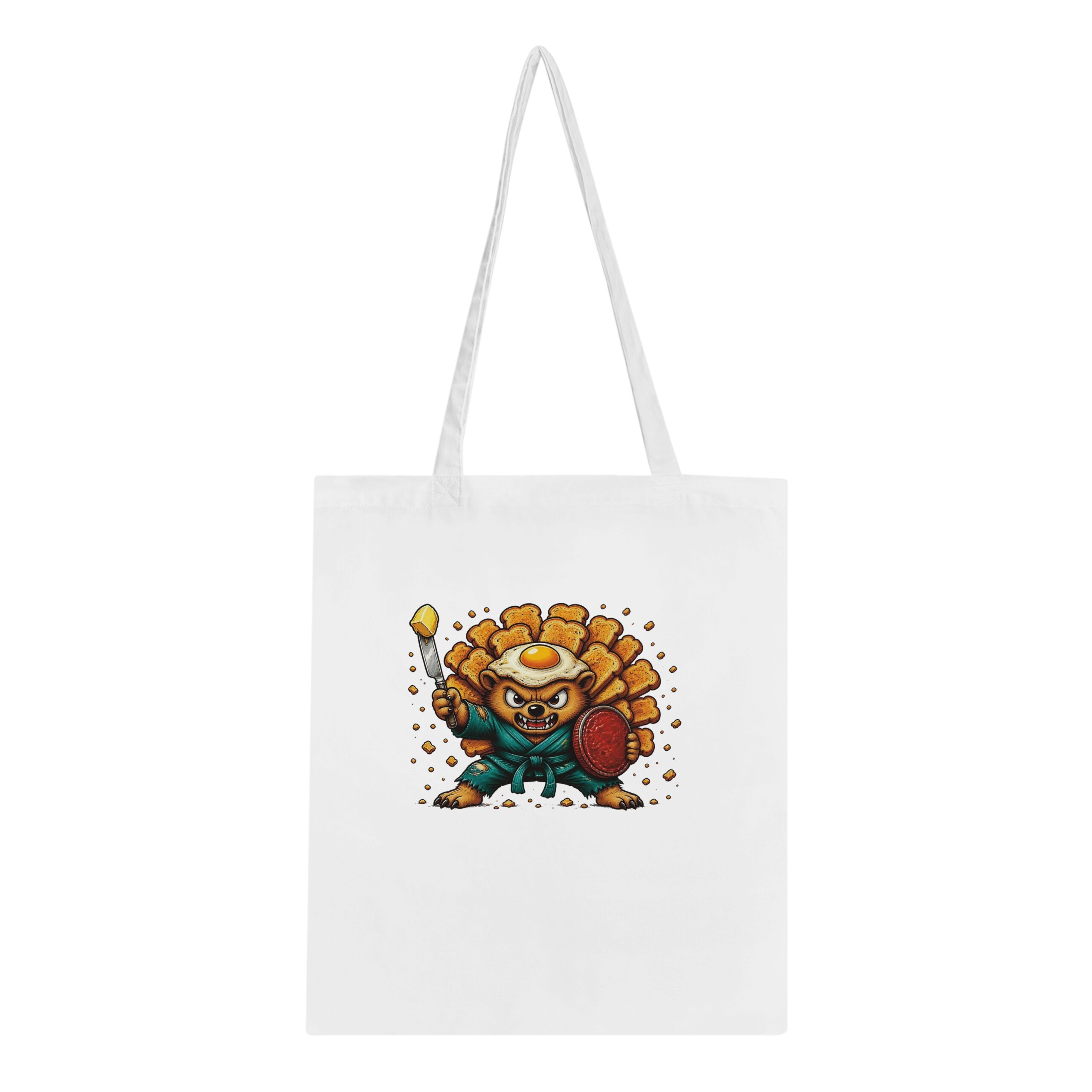 Breakfast Defense League Tote Bag – Spiky before coffee.