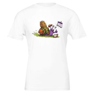 Express Snail Courier T-Shirt – Same-day delivery. Different day.