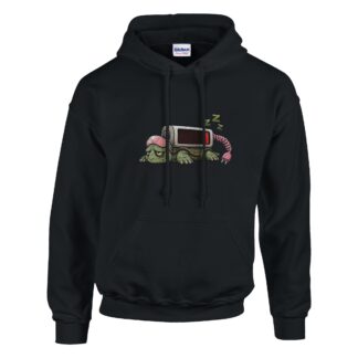 Low Battery Tortoise Hoodie – Charging. Do not disturb.