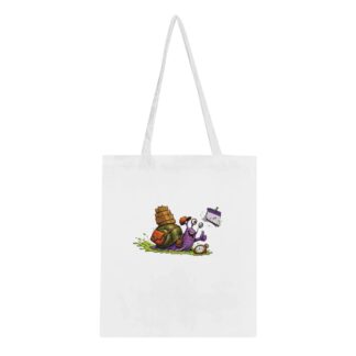 Express Snail Courier Tote Bag – Same-day delivery. Different day.